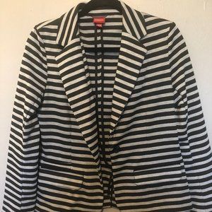 Black & Grey Striped Merona Knit Blazer Size M. DC